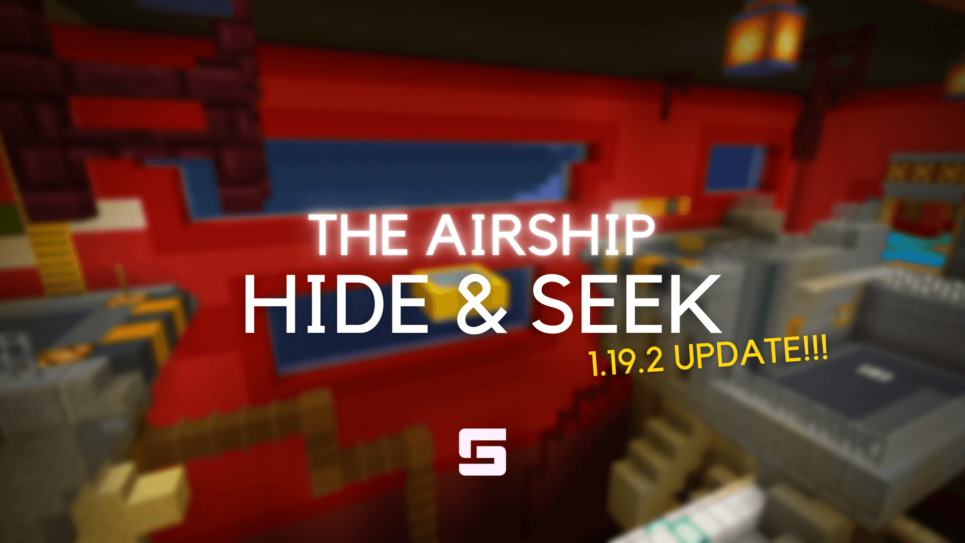 The logo for Airship Hide & Seek, a Minecraft map for Minecraft 1.19.2 by Sparkour on MCCreations