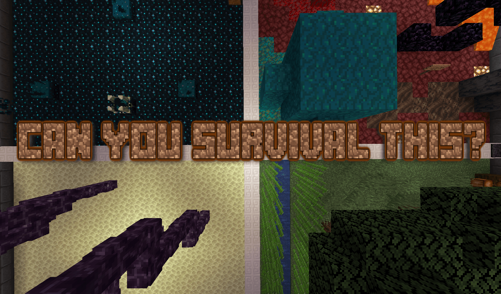 The logo for Can You Survival This?, a Minecraft map for Minecraft 1.19 by MagicJoshua on MCCreations