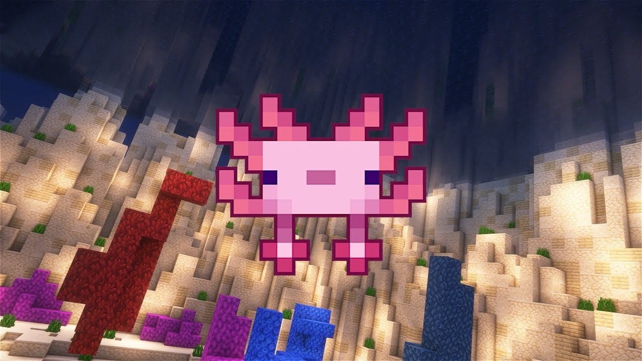 The logo for Axolotl Adventures, a Minecraft map for Minecraft 1.19.3 by reking on MCCreations