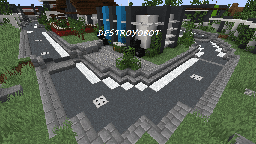 The logo for DESTROYOBOT, a Minecraft map for Minecraft 1.16.2 by Mrinin on MCCreations