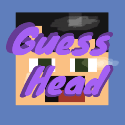 The logo for Guesshead, a Minecraft map for Minecraft 1.15.2 by flcme on MCCreations