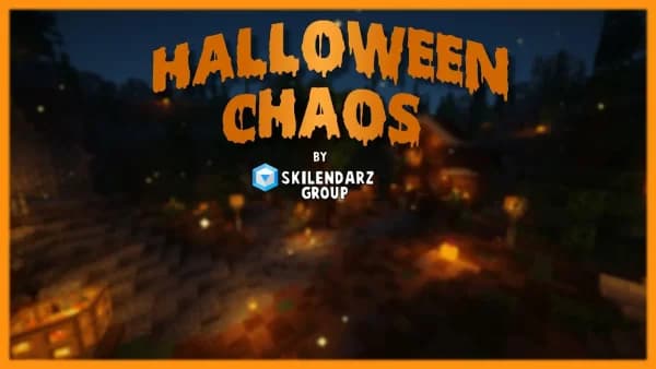 The logo for Halloween Chaos, a Minecraft map for Minecraft 1.19.2 by Skilendarz on MCCreations