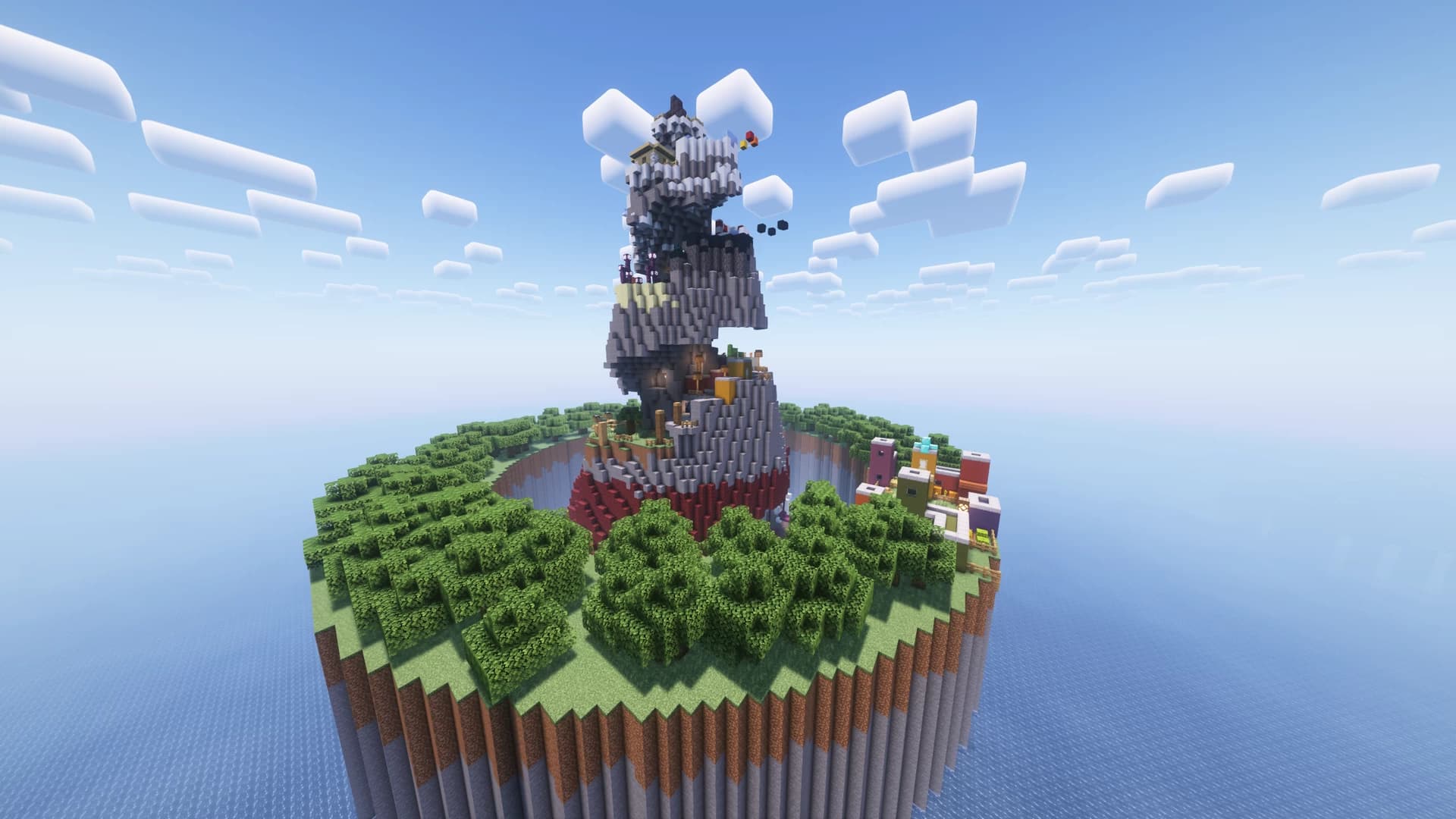 The logo for Parkour Mountain, a Minecraft map for Minecraft 1.20.1 by Teddyishappyl on MCCreations