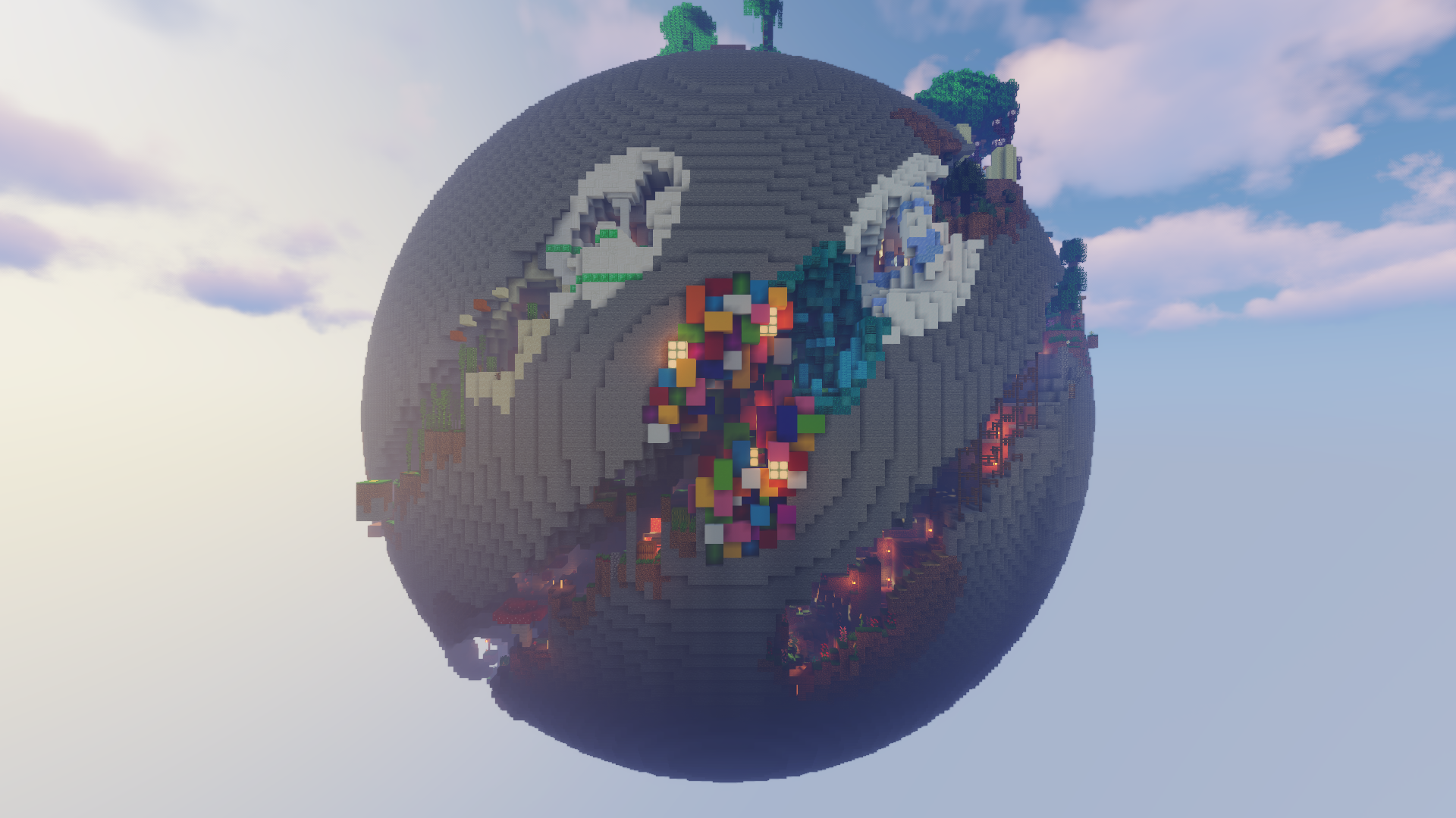 The logo for Planet Parkour, a Minecraft map for Minecraft 1.16.4 by AmirKaká on MCCreations