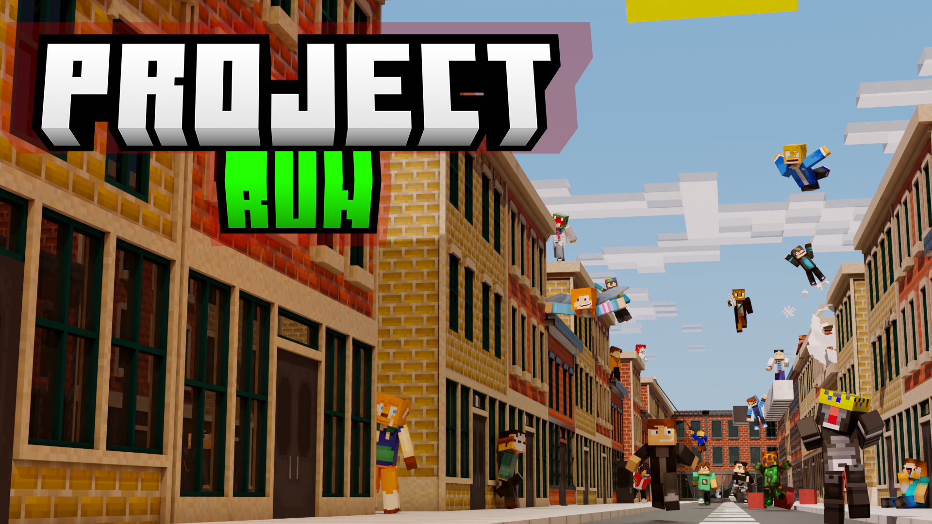 The logo for Project Run, a Minecraft map for Minecraft 1.19.2 by Minigame Makers on MCCreations