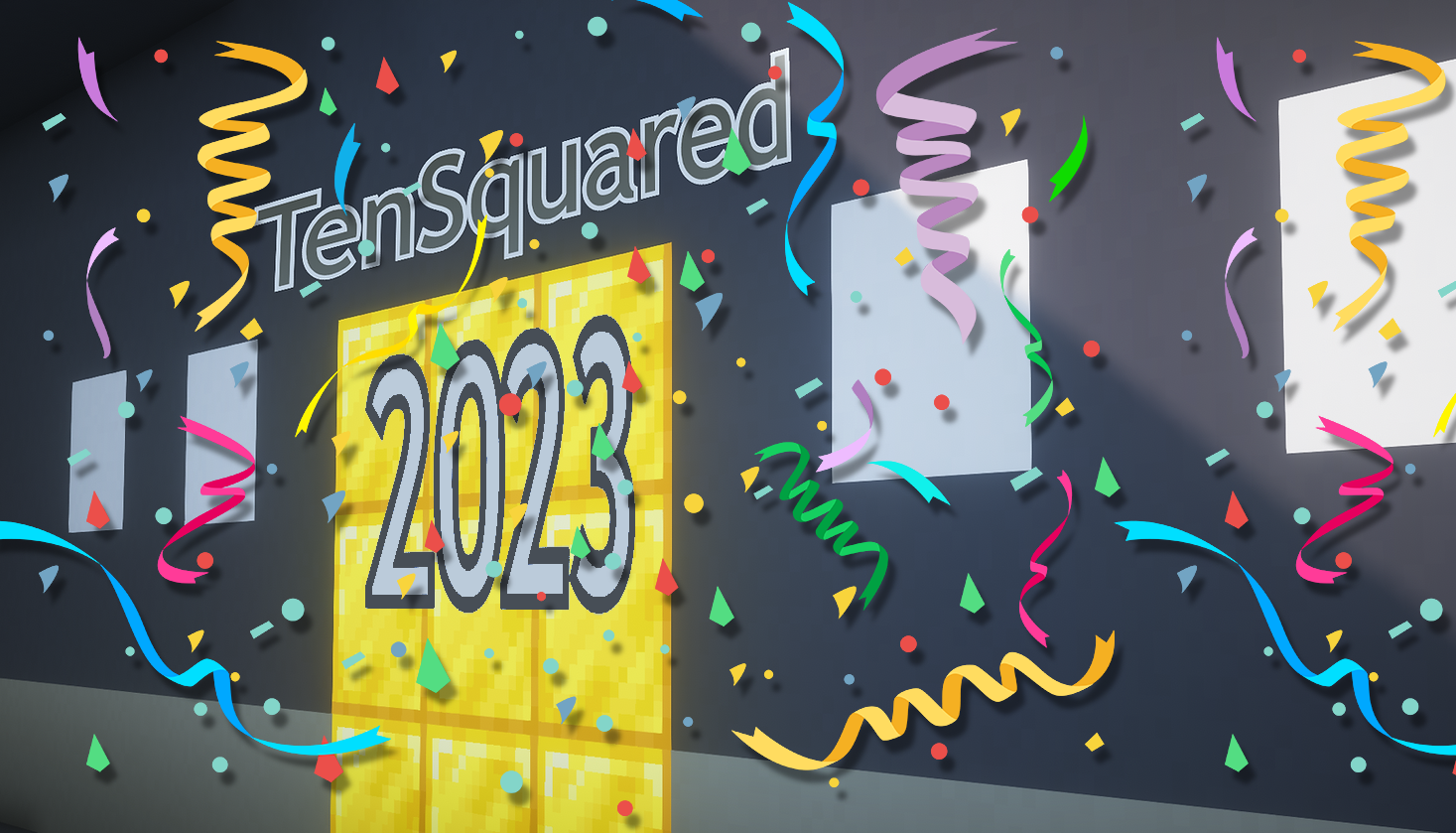 The logo for TenSquared 2023, a Minecraft map for Minecraft 1.19.3 by Henzoid on MCCreations