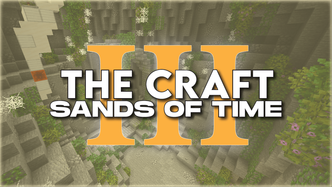 The logo for The Craft III - Sands of Time, a Minecraft map for Minecraft 1.17.1 by FeatureFire on MCCreations