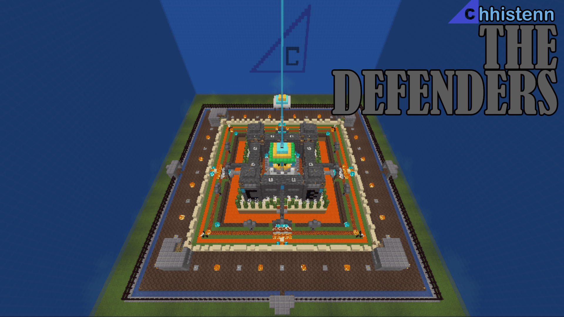 The logo for The Defenders, a Minecraft map for Minecraft 1.16.5 by Chhistenn on MCCreations