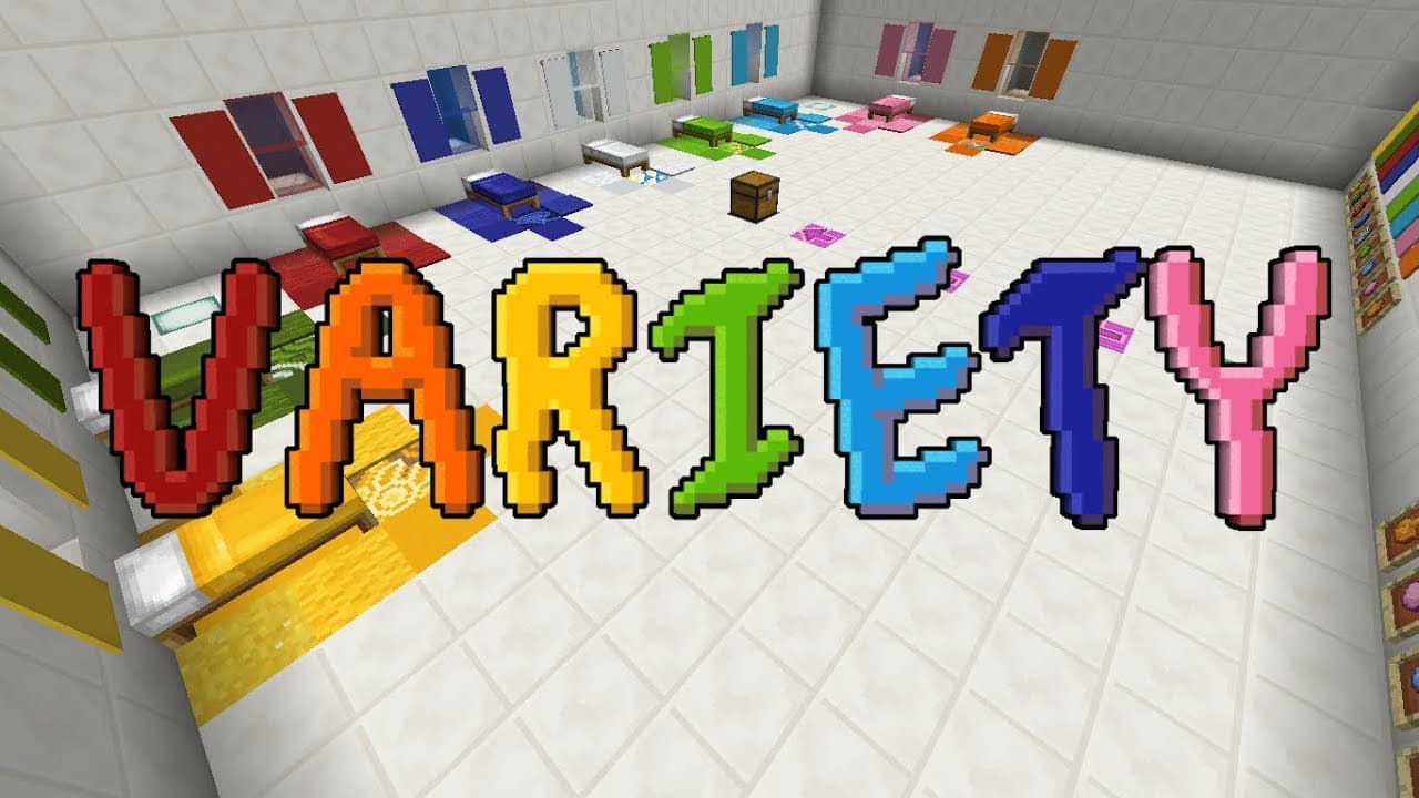 The logo for Variety, a Minecraft map for Minecraft 1.15.2 by FatalVortex on MCCreations