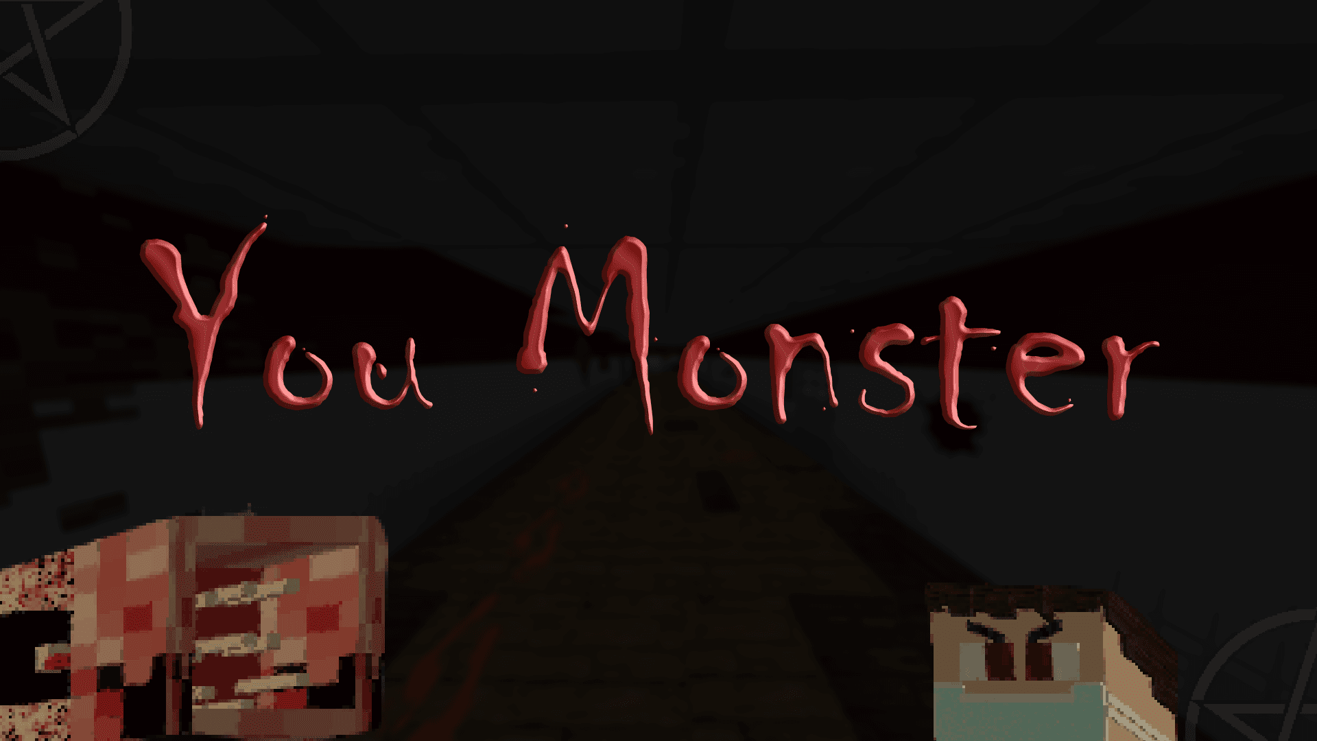 The logo for You Monster, a Minecraft map for Minecraft 1.10.2 by WereWolfCZ on MCCreations