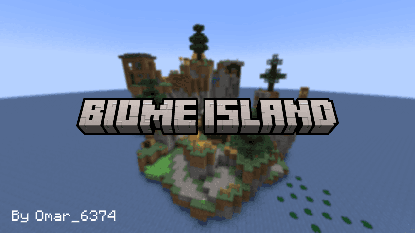 The logo for Biome Island, a Minecraft map for Minecraft 1.21.4 by Omar_6374 on MCCreations