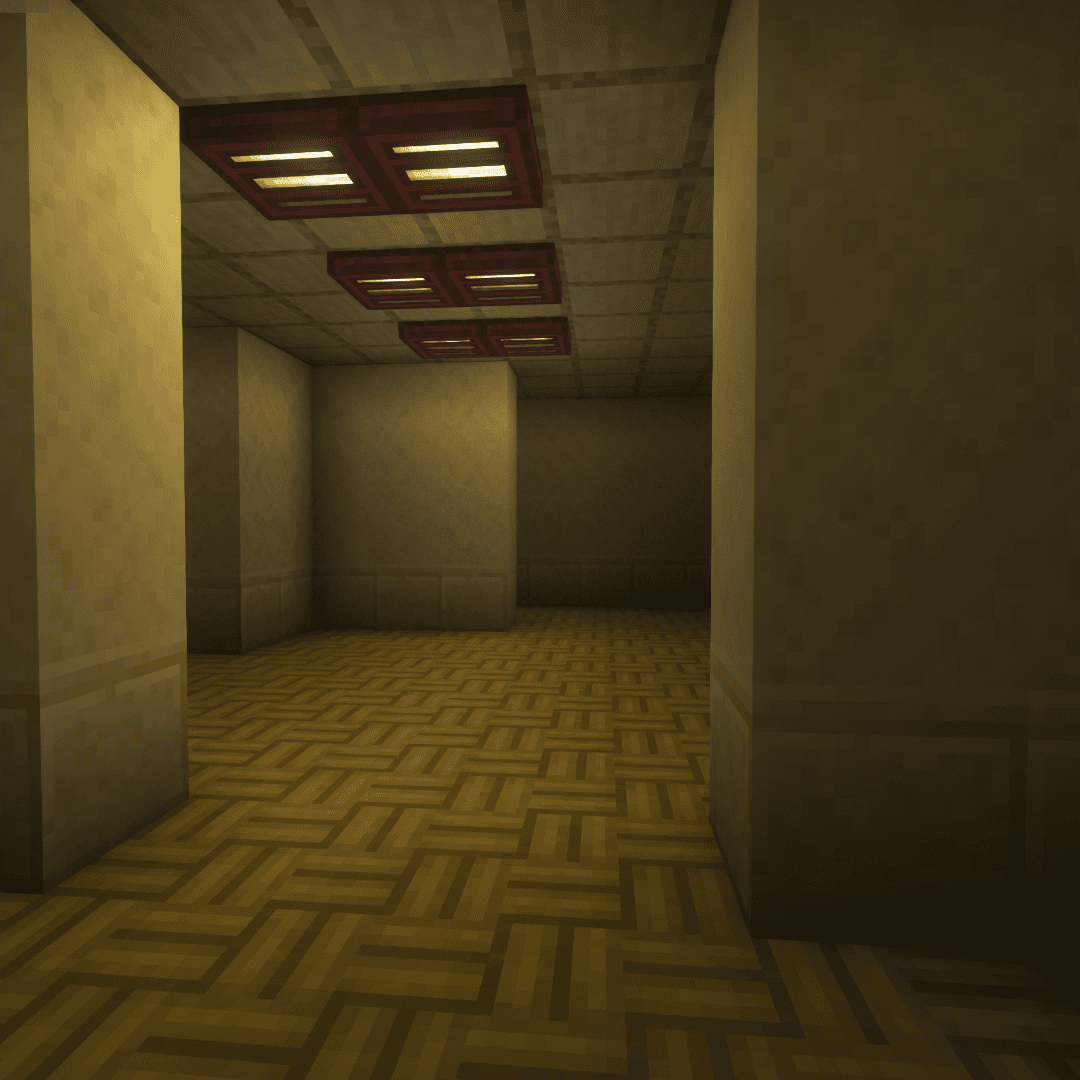 The logo for The Hallways [ALPHA], a Minecraft map for Minecraft 1.21.1 by Haphaza on MCCreations