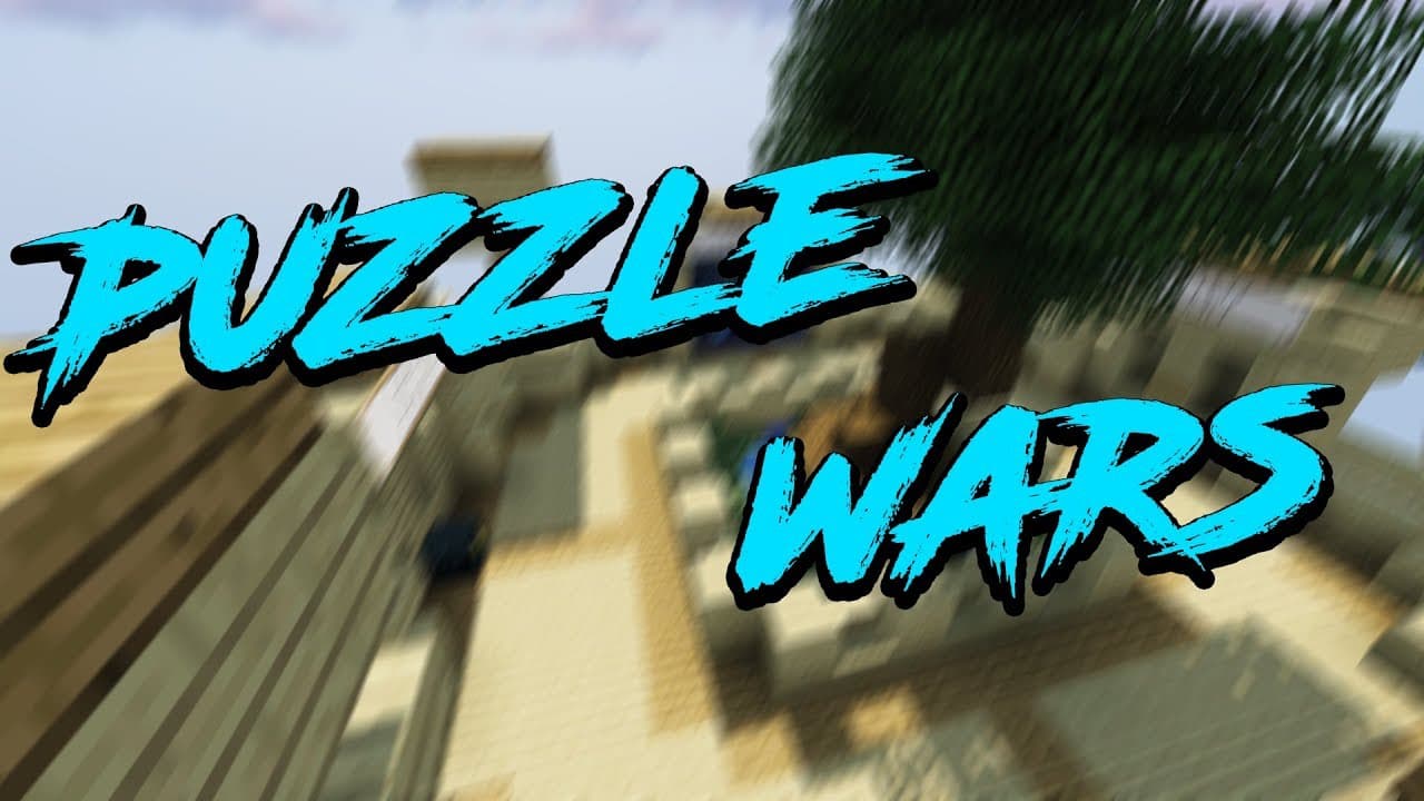 The logo for Puzzle Wars, a Minecraft map for Minecraft 1.20.4 by Azerus Team on MCCreations