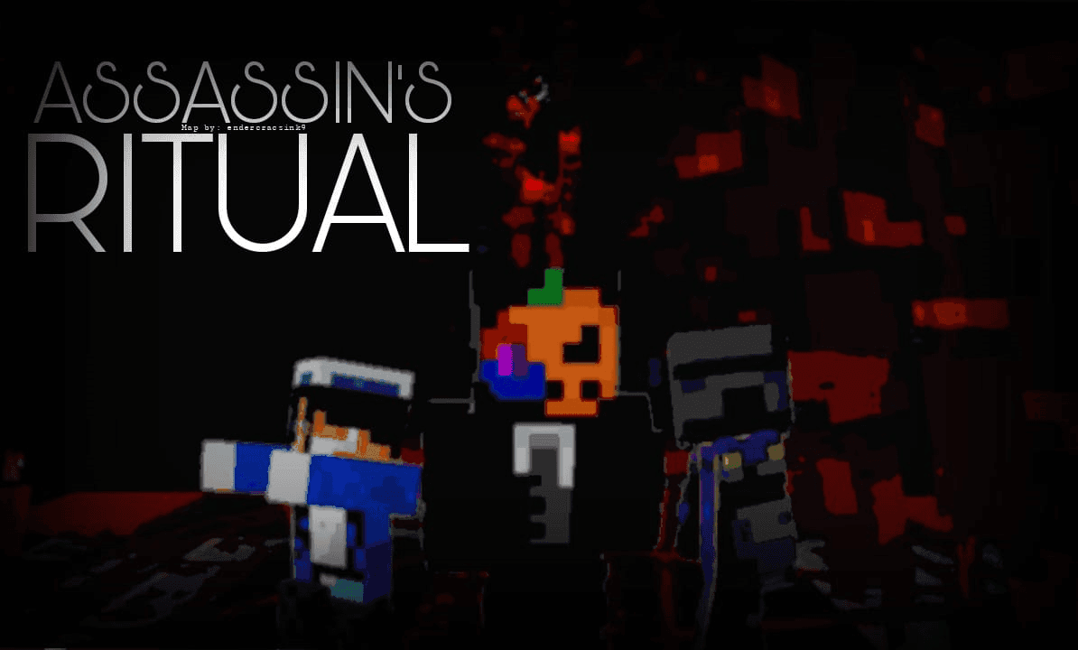 The logo for ASSASSIN RITUAL, a Minecraft map for Minecraft 1.20 by endercracsink9 on MCCreations