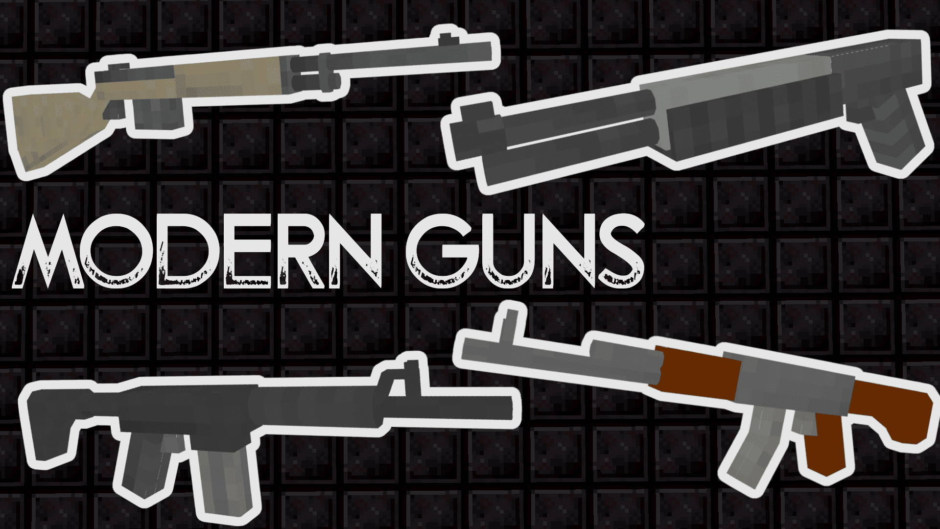 The logo for Modern Guns, a Minecraft datapack for Minecraft 1.21.1 by Gamingbarn on MCCreations