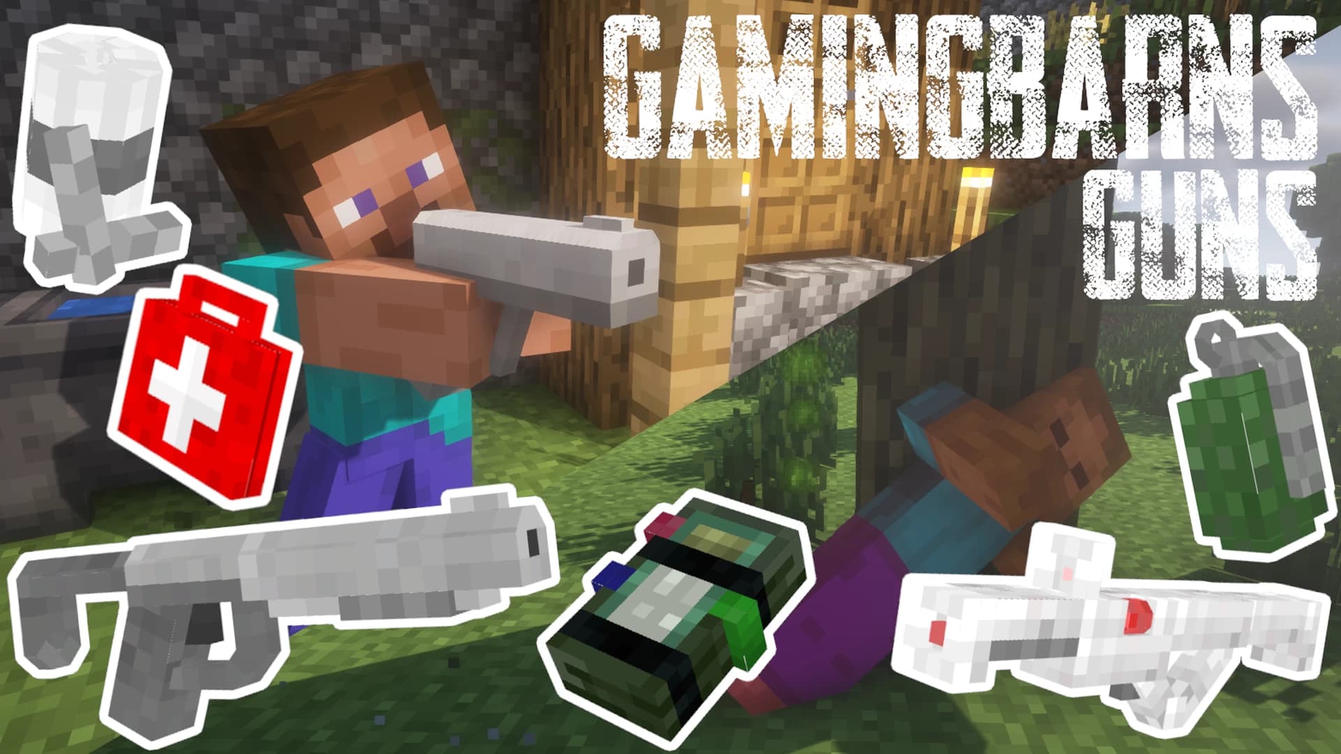 The logo for Gamingbarn's Guns, a Minecraft datapack for Minecraft  by Gamingbarn on MCCreations