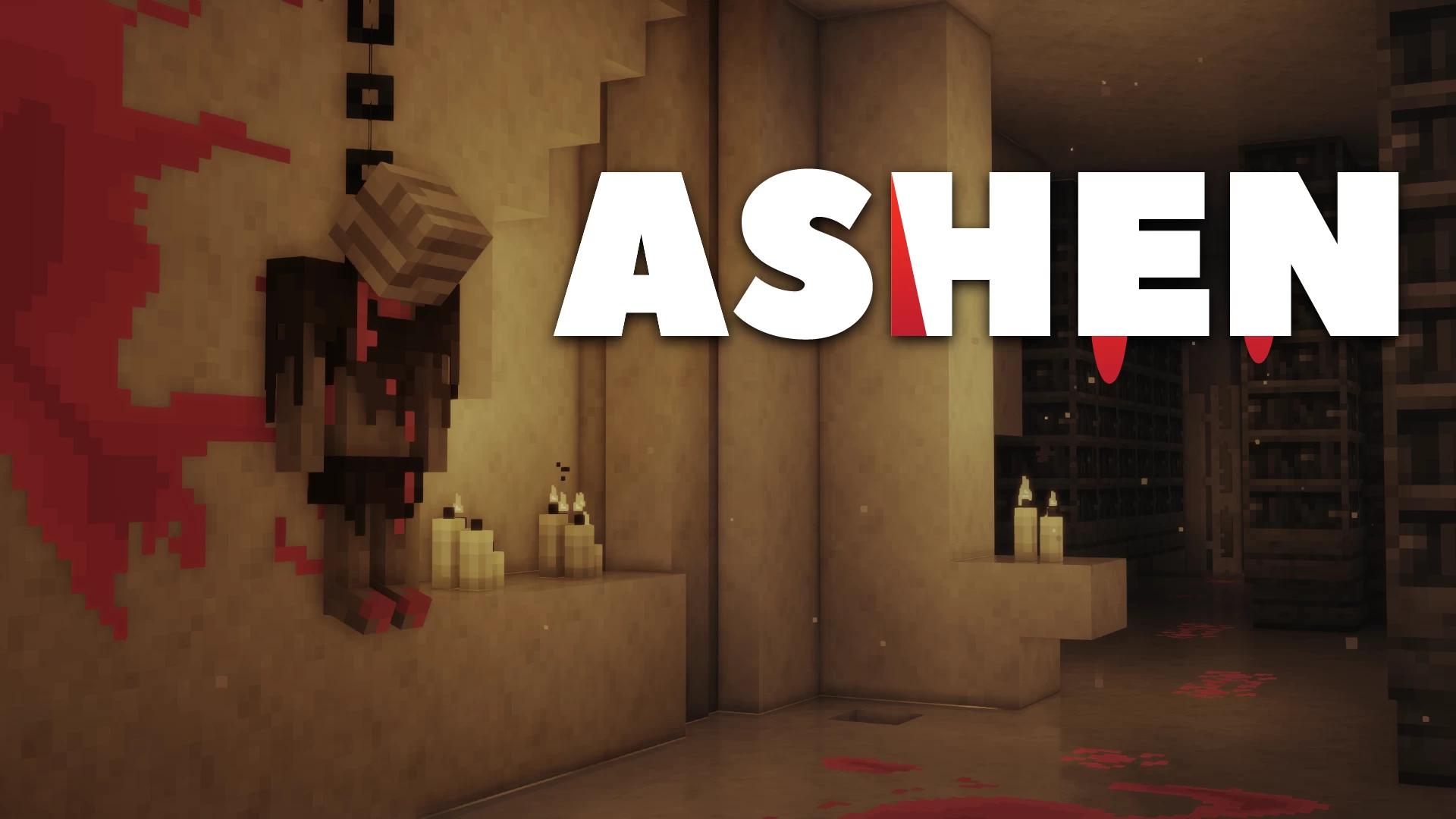 The logo for Ashen (Horror Map), a Minecraft map for Minecraft 1.21.1 by Supersette on MCCreations