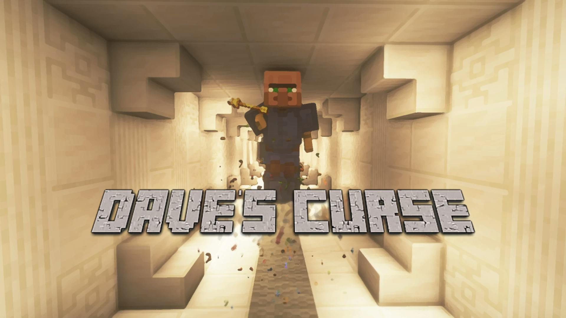 The logo for Dave's Curse, a Minecraft map for Minecraft 1.20.2 by TheWorfer 27 on MCCreations