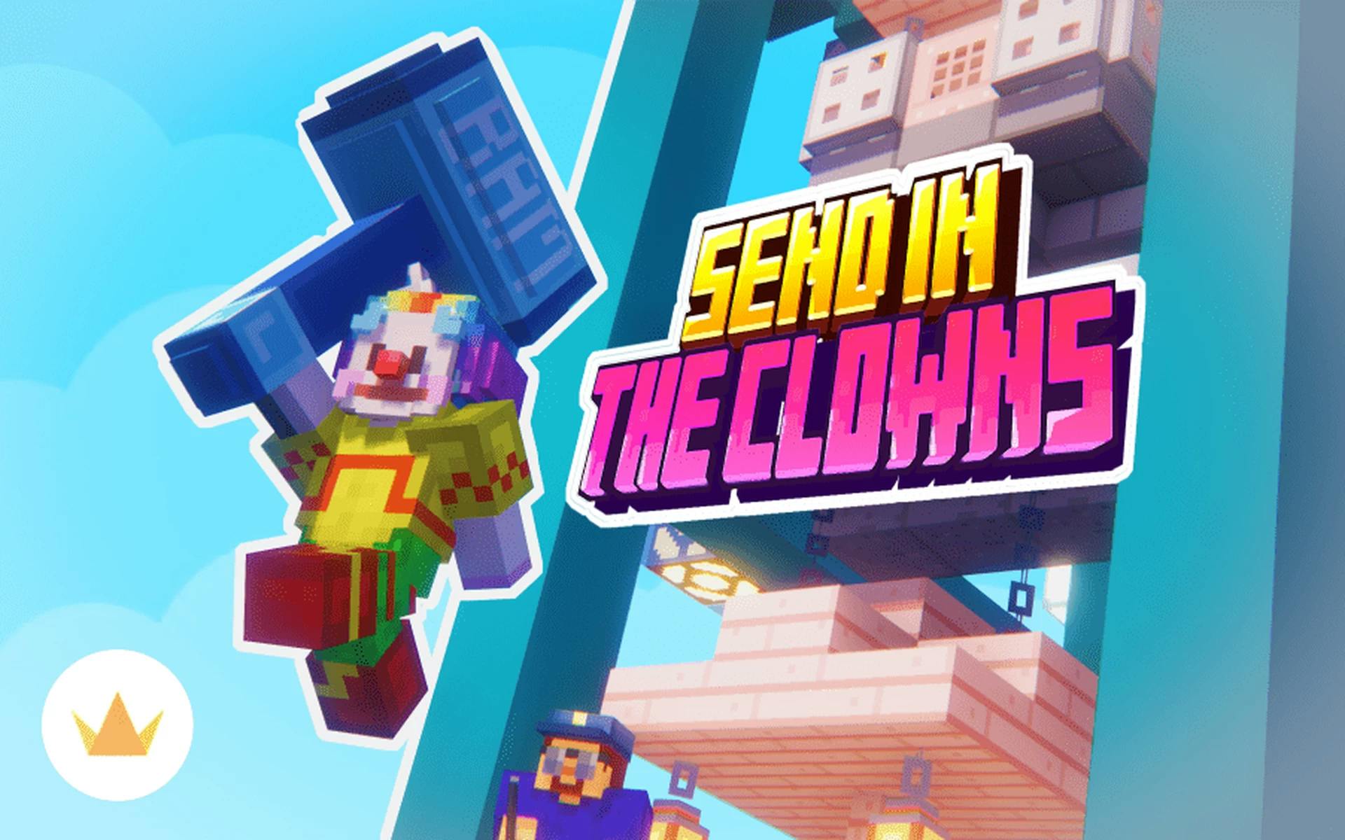 The logo for Send in the Clowns, a Minecraft map for Minecraft 1.21 by TheWorfer 27 on MCCreations