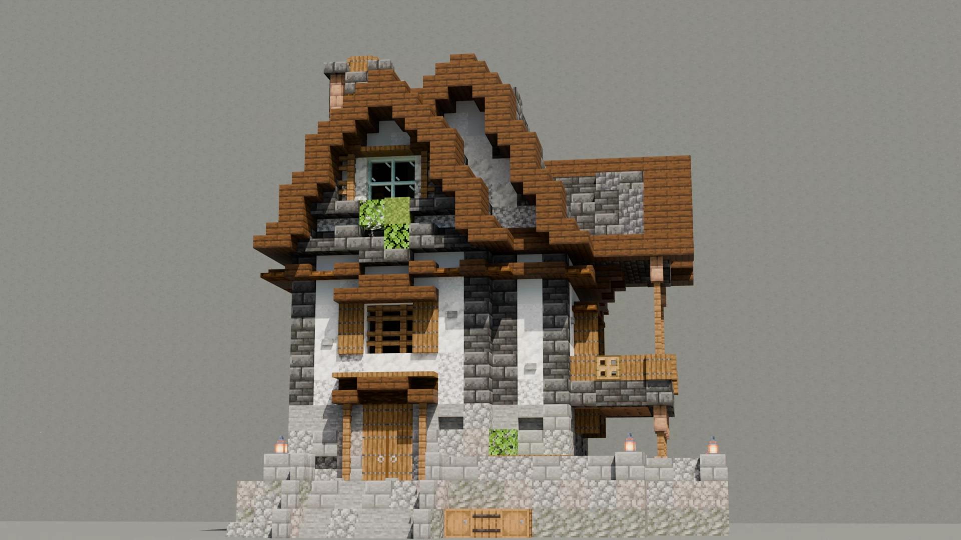 The logo for Minecraft Medieval House - The Start, a Minecraft map for Minecraft 1.20 by Alex Touens on MCCreations