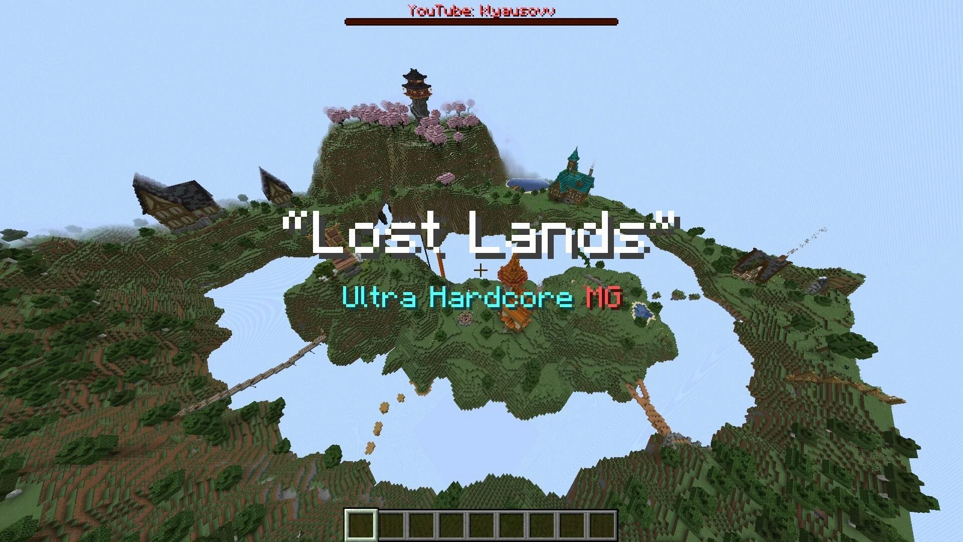 The logo for UHC MiniGame: “Lost Lands” - 1.21.1 map, a Minecraft map for Minecraft 1.21.1 by klyausovv on MCCreations