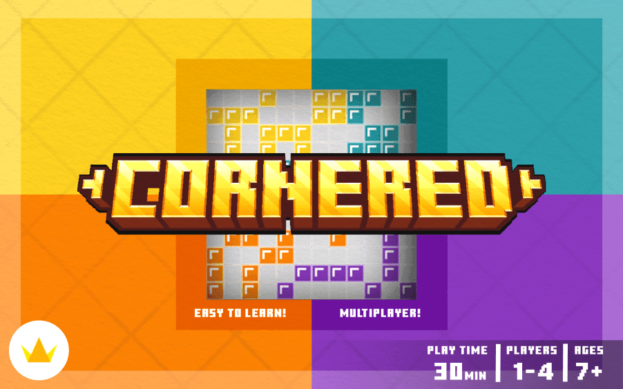 The logo for Cornered, a Minecraft Map