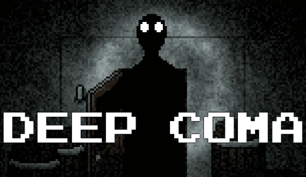 The logo for DEEP COMA, a Minecraft Map